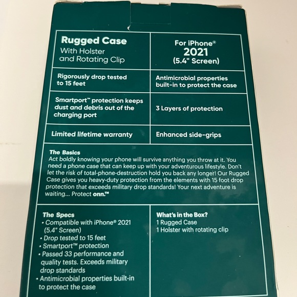 🐠Protect Onn. Iphone. 2021 Case. Black. New with Tags. - Picture 3 of 3